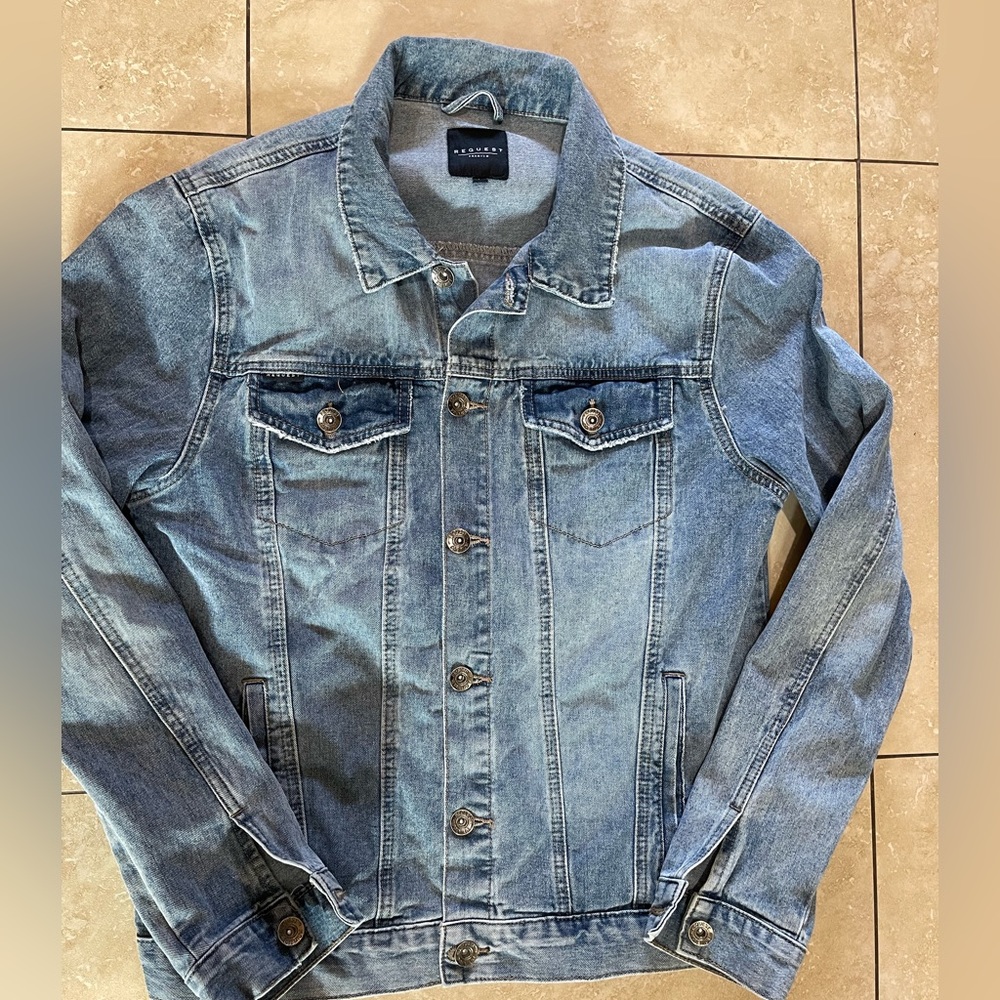 Men’s size L Request Premium denim jacket